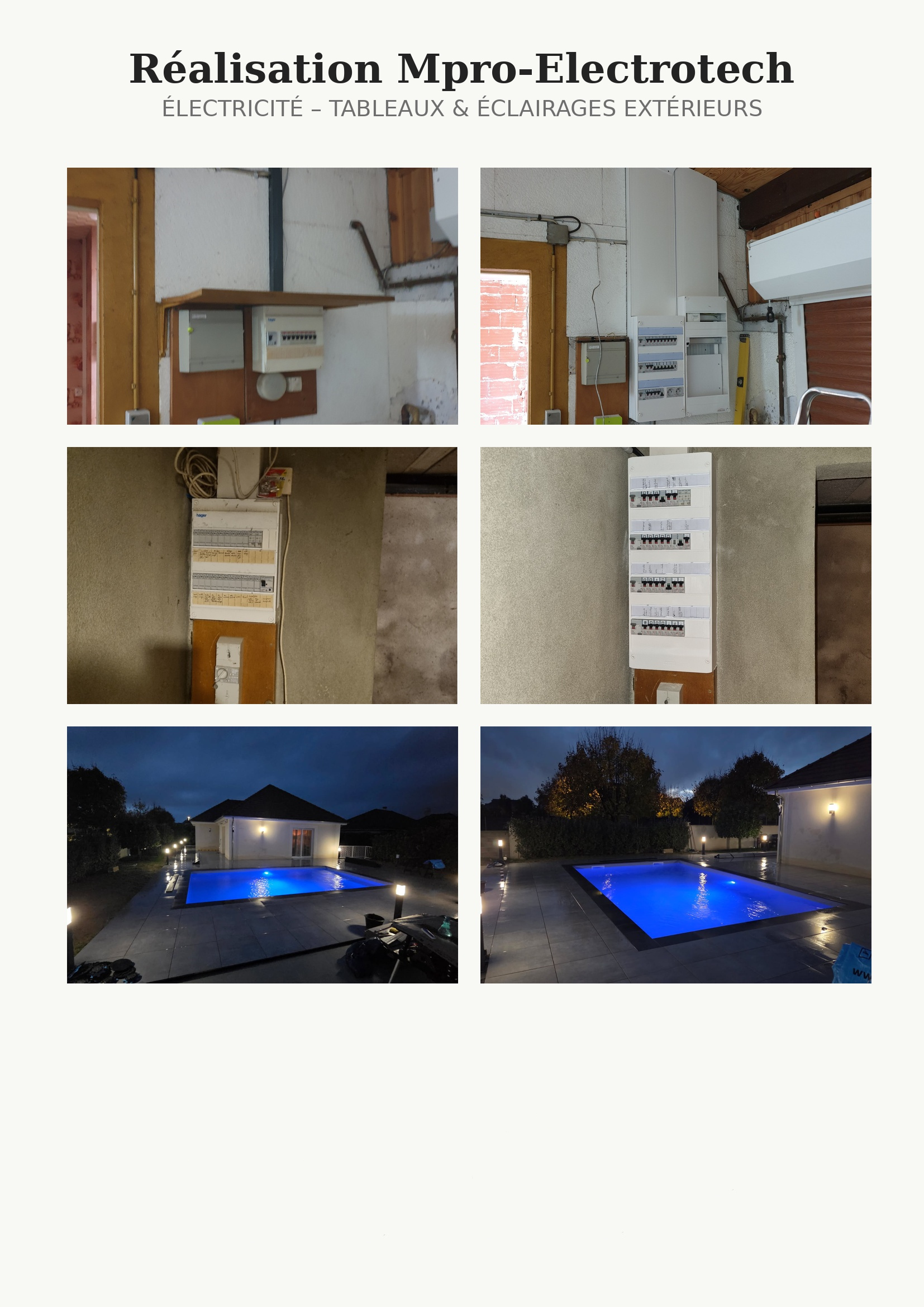 Exemples de r&eacute;alisations en r&eacute;novation &eacute;lectrique